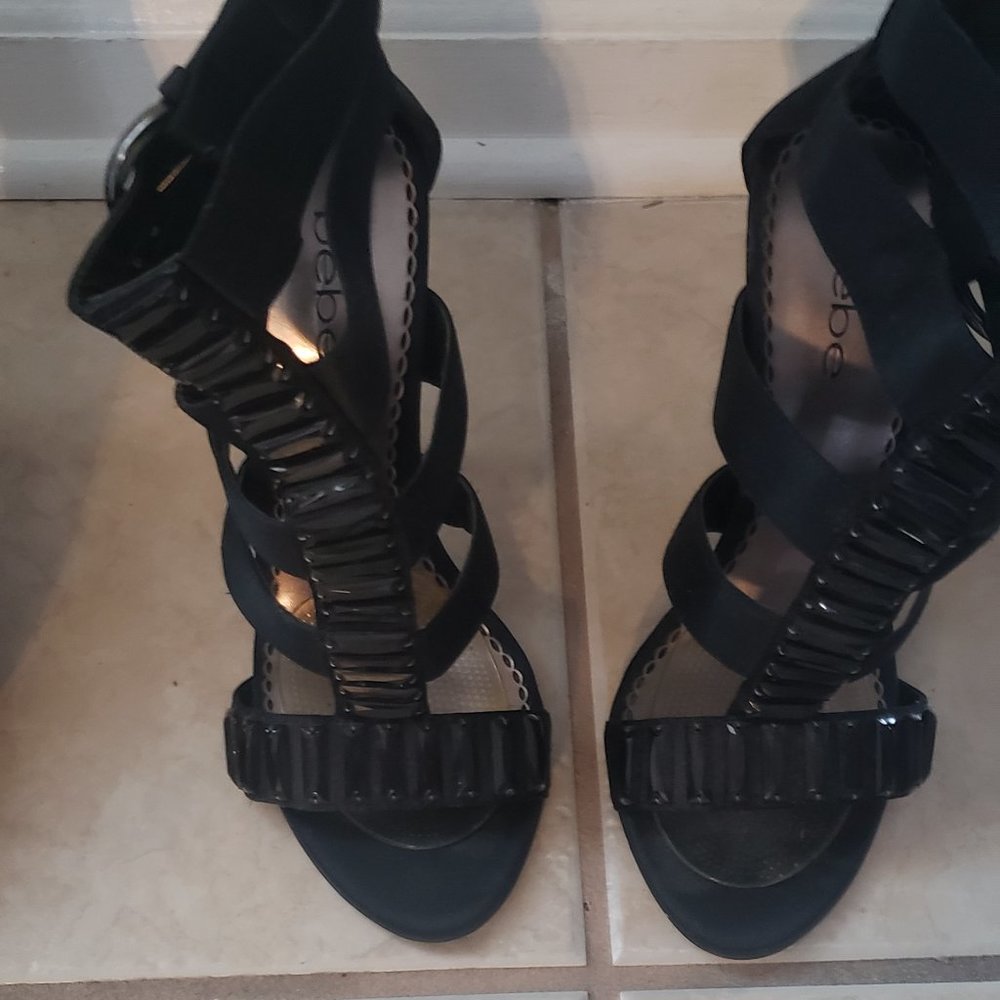 Black Bebe Sandals